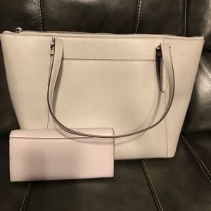 Gray Michael Kors Purse & Wallet